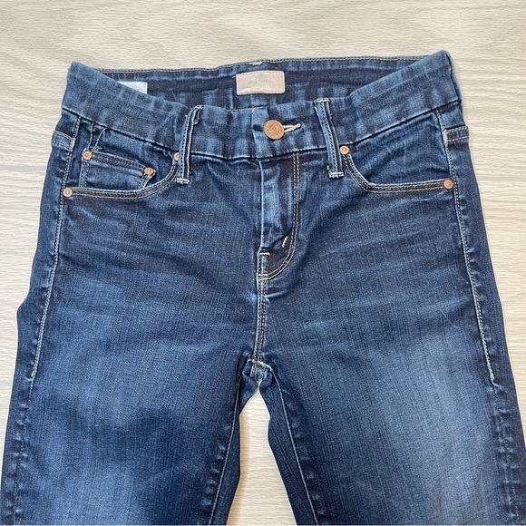 MOTHER Looker Ankle Frey MidRise Skinny Jeans in Wash No Play Women’s size 24 - Picture 5 of 16